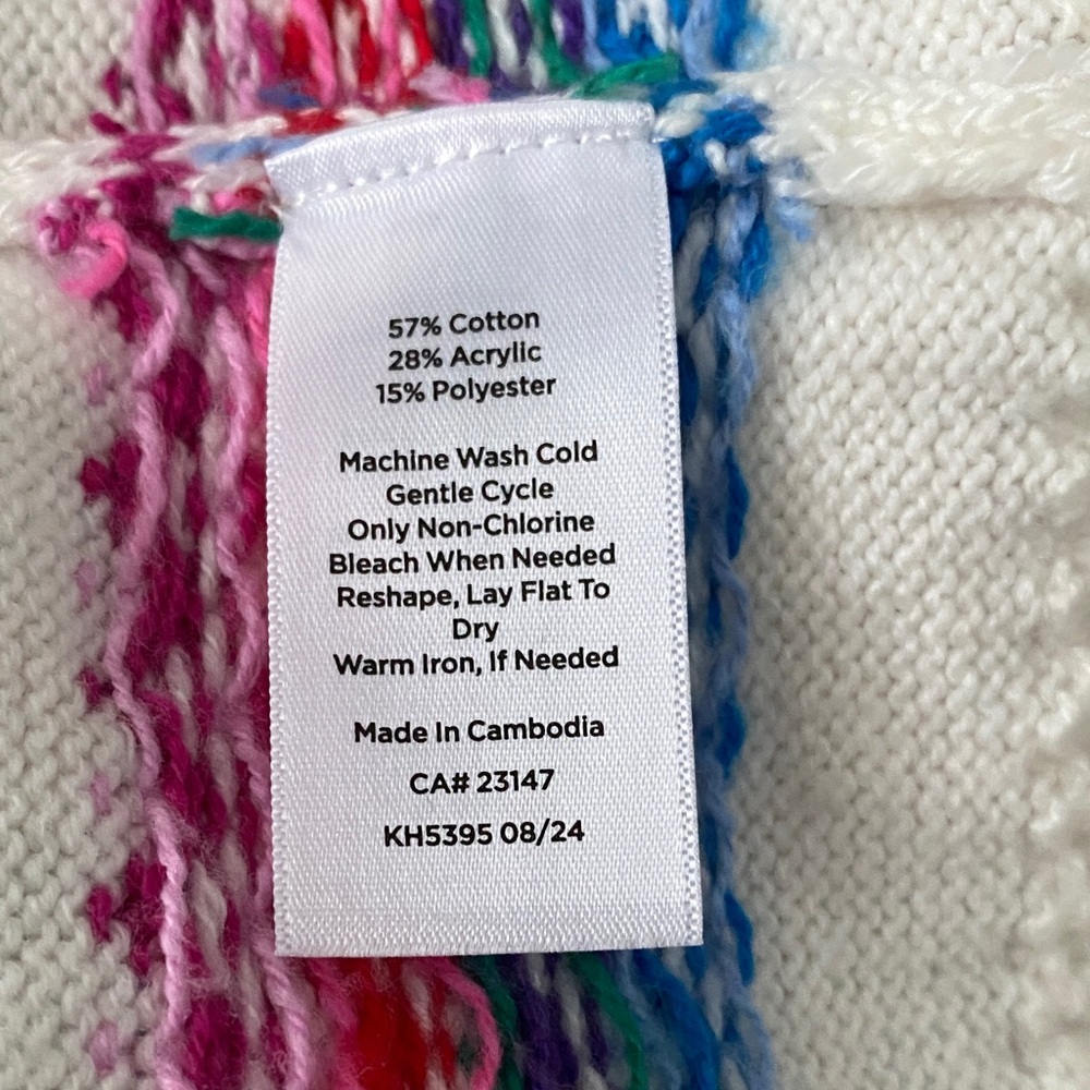 Talbots Multicolor Striped Sweater - Picture 5 of 9